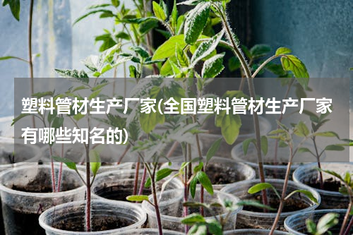 塑料管材生产厂家(全国塑料管材生产厂家有哪些知名的)