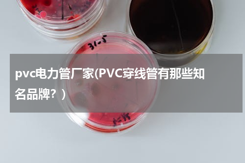 pvc电力管厂家(PVC穿线管有那些知名品牌？)