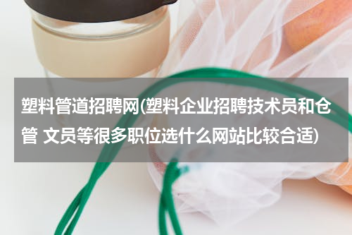 塑料管道招聘网(塑料企业招聘技术员和仓管 文员等很多职位选什么网站比较合适)