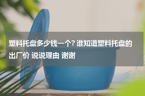 塑料托盘多少钱一个? 谁知道塑料托盘的出厂价 说说理由 谢谢