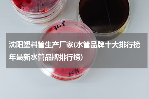 沈阳塑料管生产厂家(水管品牌十大排行榜年最新水管品牌排行榜)