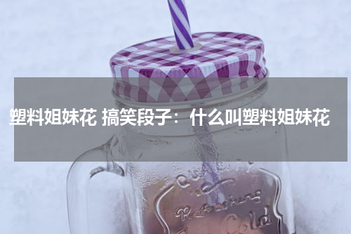 塑料姐妹花 搞笑段子：什么叫塑料姐妹花