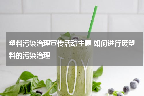 塑料污染治理宣传活动主题 如何进行废塑料的污染治理