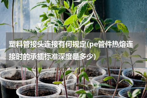 塑料管接头连接有何规定(pe管件热熔连接时的承插标准深度是多少)