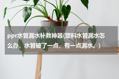 ppr水管漏水补救神器(塑料水管漏水怎么办，水管破了一点，有一点漏水。)