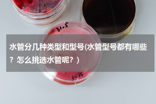 水管分几种类型和型号(水管型号都有哪些？怎么挑选水管呢？)