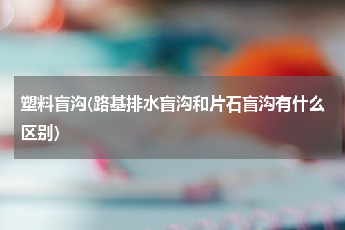 塑料盲沟(路基排水盲沟和片石盲沟有什么区别)