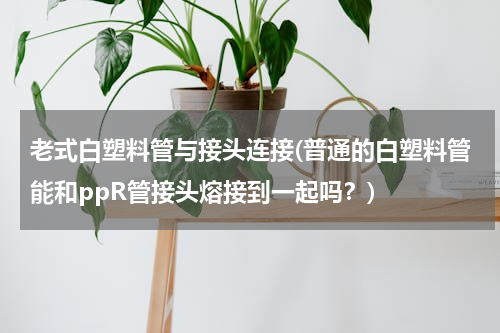 老式白塑料管与接头连接(普通的白塑料管能和ppR管接头熔接到一起吗？)