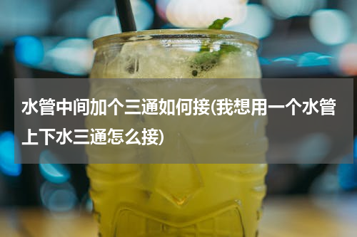水管中间加个三通如何接(我想用一个水管上下水三通怎么接)
