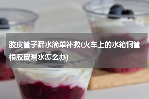 胶皮管子漏水简单补救(火车上的水箱铜管根胶皮漏水怎么办)