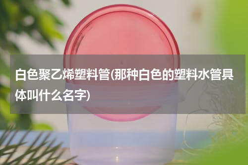 白色聚乙烯塑料管(那种白色的塑料水管具体叫什么名字)