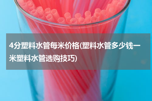 4分塑料水管每米价格(塑料水管多少钱一米塑料水管选购技巧)