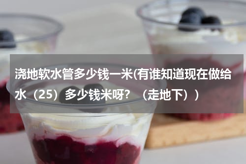 浇地软水管多少钱一米(有谁知道现在做给水（25）多少钱米呀？（走地下）)