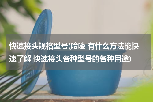 快速接头规格型号(哈喽 有什么方法能快速了解 快速接头各种型号的各种用途)
