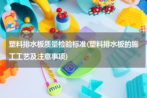 塑料排水板质量检验标准(塑料排水板的施工工艺及注意事项)