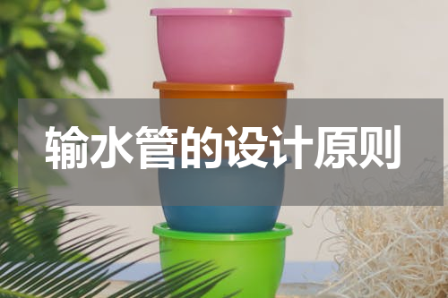 输水管的设计原则